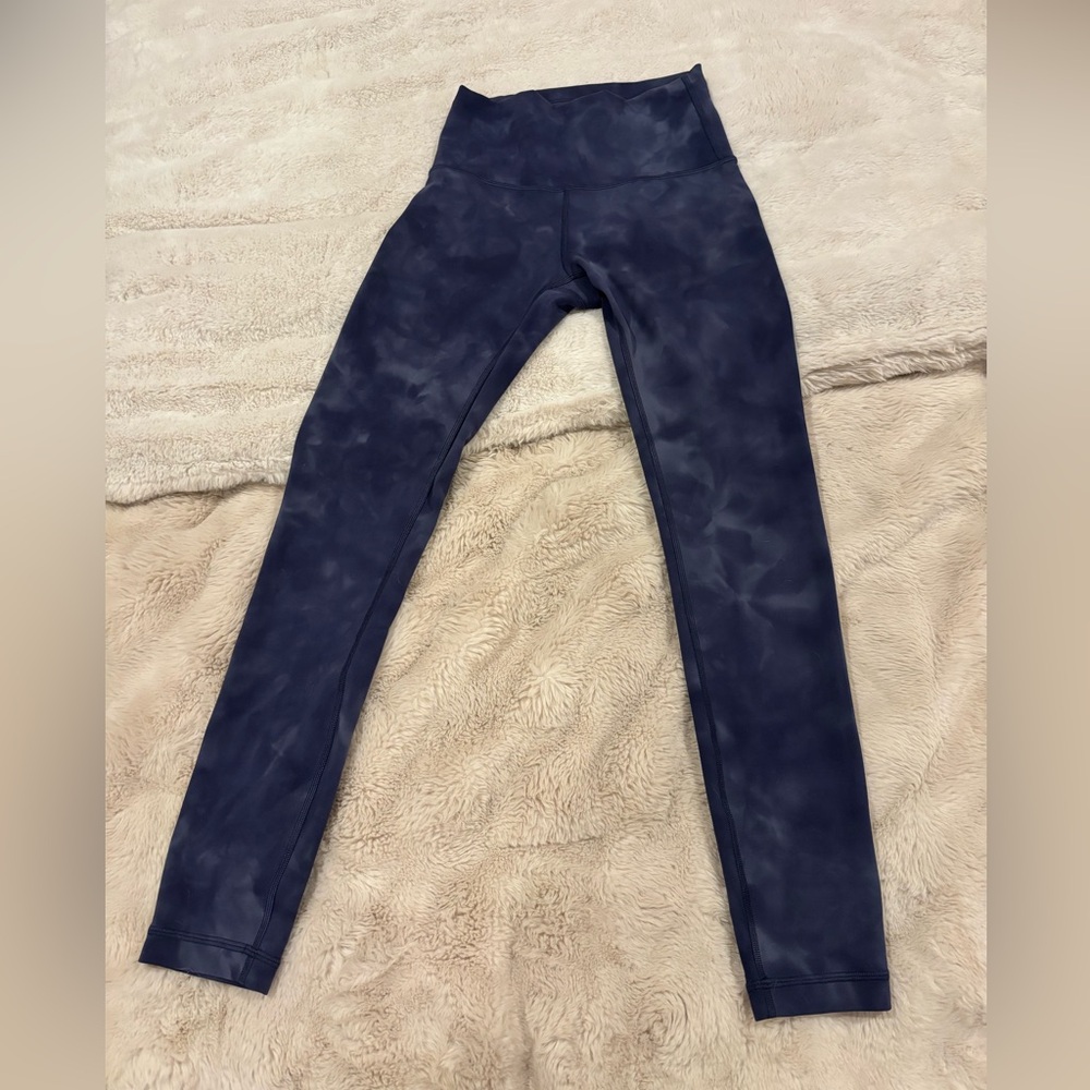 lululemon athletica Dark Navy Tie-Dye Leggings